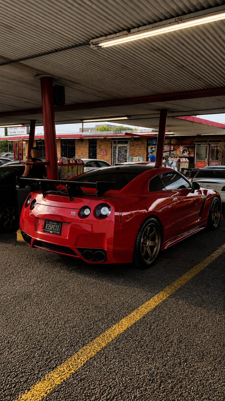 Red Nissan GT-R